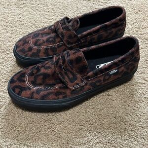 Cheetah suede vans size 7